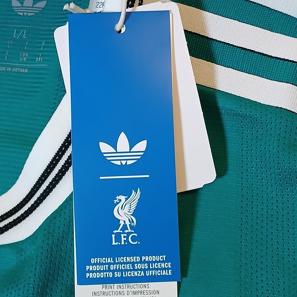 adidas Liverpool FC 2025/26 Third Jersey Green Men's XL JV6428 NWT - Picture 11 of 15